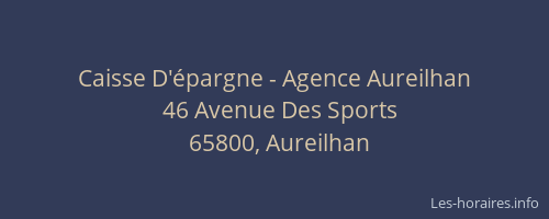 Caisse D'épargne - Agence Aureilhan