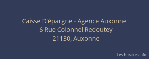 Caisse D'épargne - Agence Auxonne