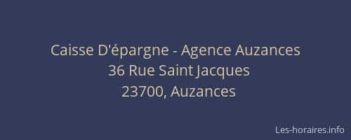 Caisse D'épargne - Agence Auzances