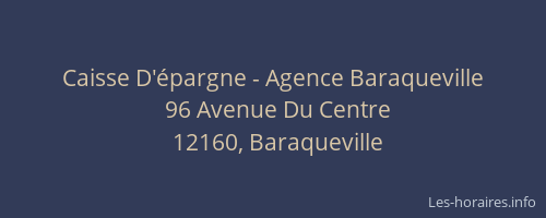 Caisse D'épargne - Agence Baraqueville