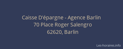 Caisse D'épargne - Agence Barlin
