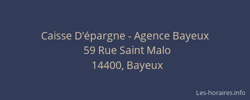 Caisse D'épargne - Agence Bayeux