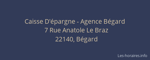 Caisse D'épargne - Agence Bégard