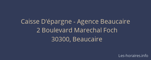 Caisse D'épargne - Agence Beaucaire