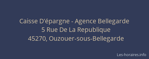 Caisse D'épargne - Agence Bellegarde