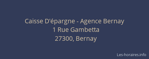 Caisse D'épargne - Agence Bernay