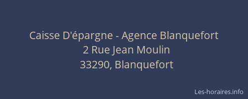 Caisse D'&eacute;pargne - Agence Blanquefort