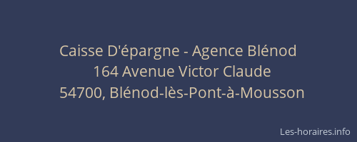 Caisse D'&eacute;pargne - Agence Bl&eacute;nod