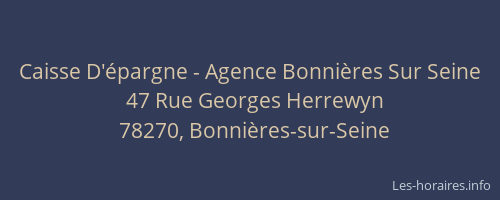Caisse D'épargne - Agence Bonnières Sur Seine