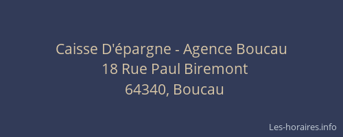 Caisse D'épargne - Agence Boucau