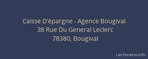 Caisse D'épargne - Agence Bougival