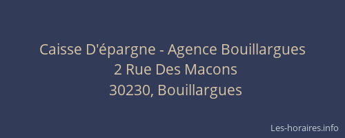 Caisse D'&eacute;pargne - Agence Bouillargues