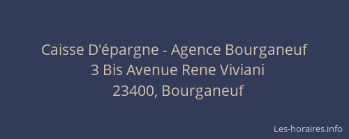 Caisse D'épargne - Agence Bourganeuf