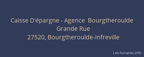 Caisse D'épargne - Agence  Bourgtheroulde