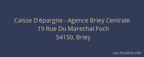 Caisse D'épargne - Agence Briey Centrale