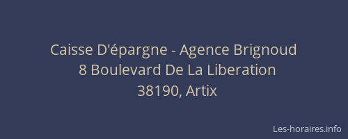Caisse D'épargne - Agence Brignoud