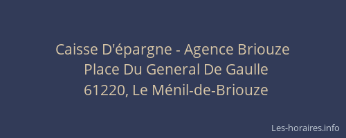Caisse D'épargne - Agence Briouze
