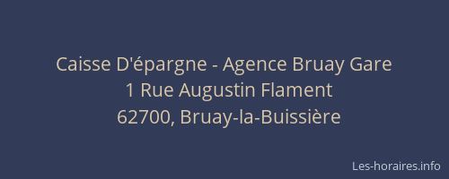 Caisse D'épargne - Agence Bruay Gare