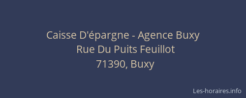 Caisse D'épargne - Agence Buxy