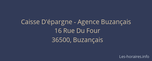 Caisse D'épargne - Agence Buzançais
