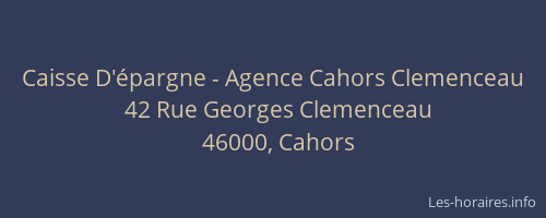 Caisse D'épargne - Agence Cahors Clemenceau