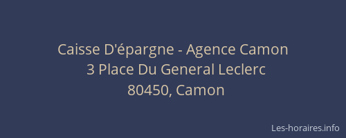 Caisse D'épargne - Agence Camon