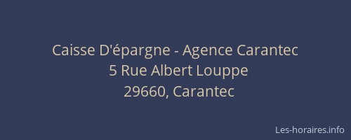 Caisse D'épargne - Agence Carantec
