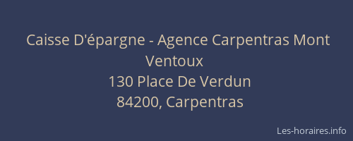 Caisse D'épargne - Agence Carpentras Mont Ventoux