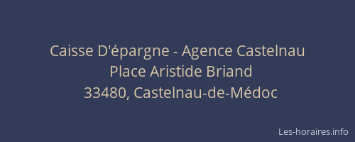 Caisse D'épargne - Agence Castelnau