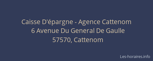 Caisse D'épargne - Agence Cattenom