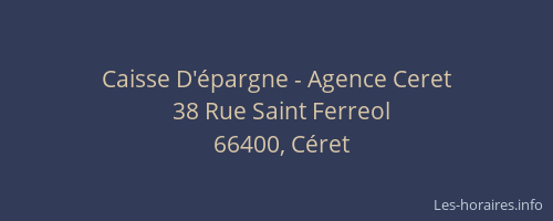 Caisse D'épargne - Agence Ceret
