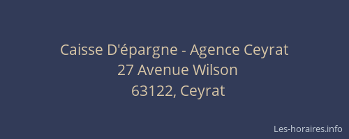 Caisse D'épargne - Agence Ceyrat