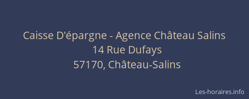 Caisse D'épargne - Agence Château Salins