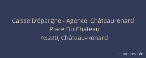 Caisse D'&eacute;pargne - Agence  Ch&acirc;teaurenard