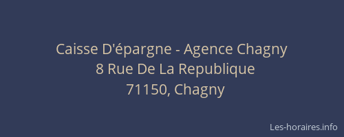Caisse D'épargne - Agence Chagny