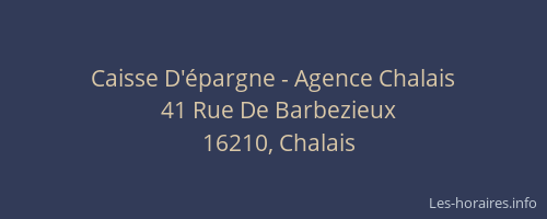 Caisse D'épargne - Agence Chalais