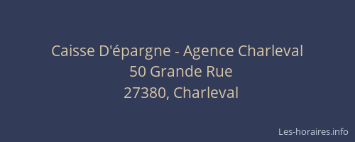 Caisse D'&eacute;pargne - Agence Charleval