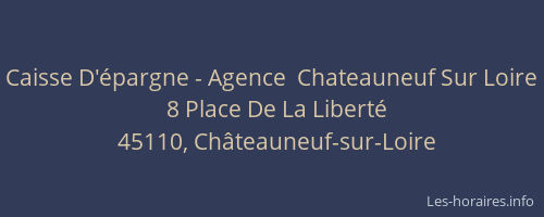 Caisse D'épargne - Agence  Chateauneuf Sur Loire