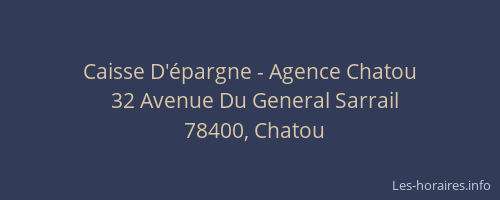 Caisse D'épargne - Agence Chatou