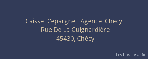 Caisse D'épargne - Agence  Chécy