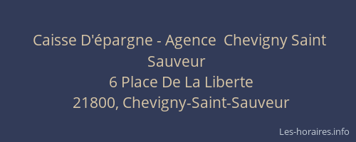 Caisse D'&eacute;pargne - Agence  Chevigny Saint Sauveur