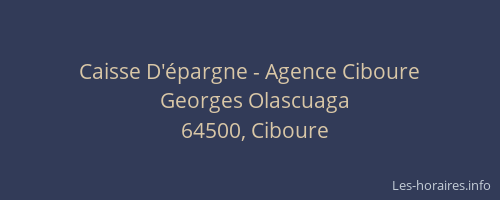 Caisse D'épargne - Agence Ciboure