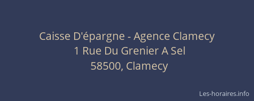 Caisse D'épargne - Agence Clamecy