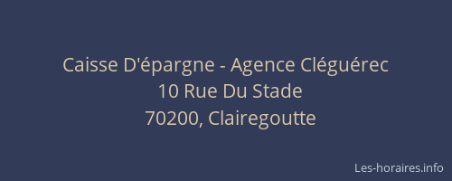 Caisse D'épargne - Agence Cléguérec