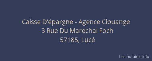 Caisse D'épargne - Agence Clouange