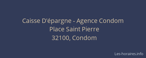 Caisse D'épargne - Agence Condom