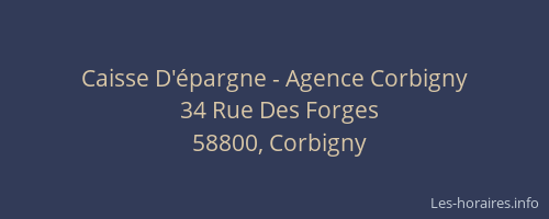 Caisse D'&eacute;pargne - Agence Corbigny