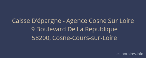 Caisse D'épargne - Agence Cosne Sur Loire