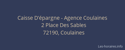 Caisse D'épargne - Agence Coulaines