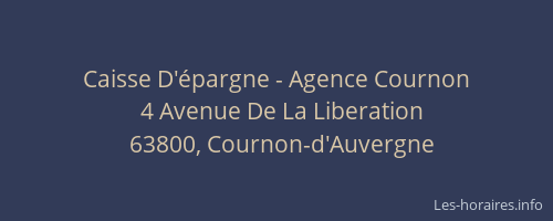 Caisse D'épargne - Agence Cournon